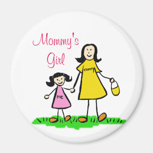 Mummy's Girl Personalised Family Art Magnets
