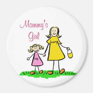 Mummy's Girl Personalised Family Art Magnets