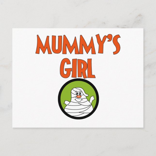 Mummy's Girl T-shirts and Gifts Postcard (Front)