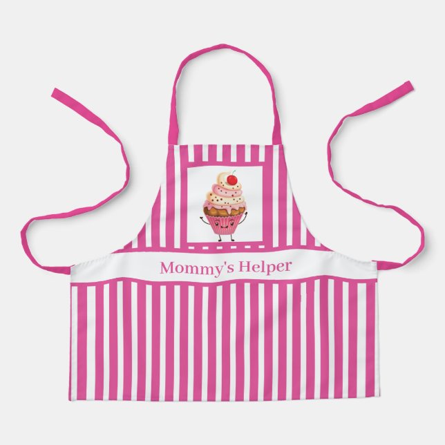 Mummy's helper cupcake baking kids apron (Front)