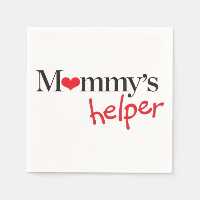 Mummy's Helper Napkin (Front)