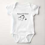 Mummy's lab partner baby bodysuit- Scientist mum Baby Bodysuit<br><div class="desc">For the baby of a science loving mum.</div>