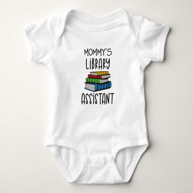 Mummy's Library Assistant - Librarian Baby Bodysuit (Front)