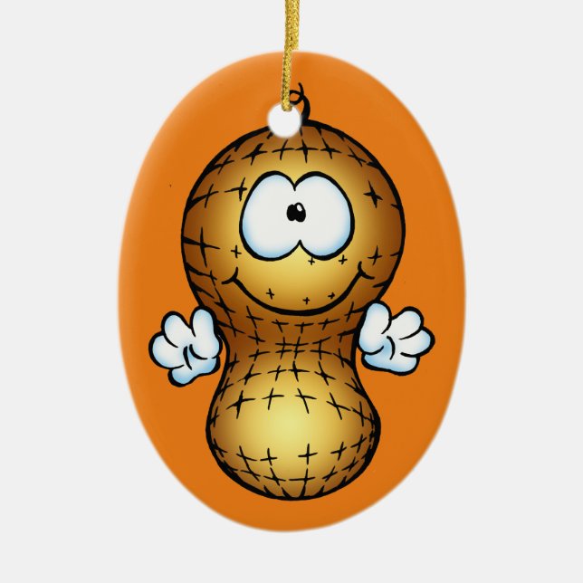 Mummy's Lil Peanut Ceramic Ornament (Front)