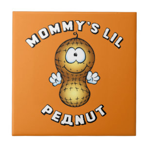 Mummy's Lil Peanut Ceramic Tile