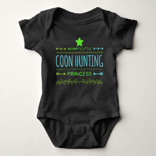 Mummy's Little Coon Hunting Princess Baby Bodysuit