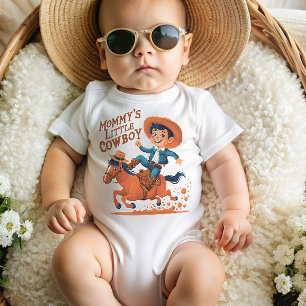 Mummy's Little Cowboy Baby Bodysuit