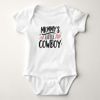 Mummy's little cowboy baby bodysuit