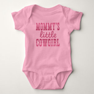 Mummy's Little Cowgirl Baby Bodysuit