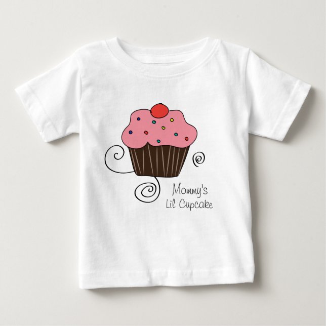 Mummy's Little Cupcake Baby T-Shirt (Front)