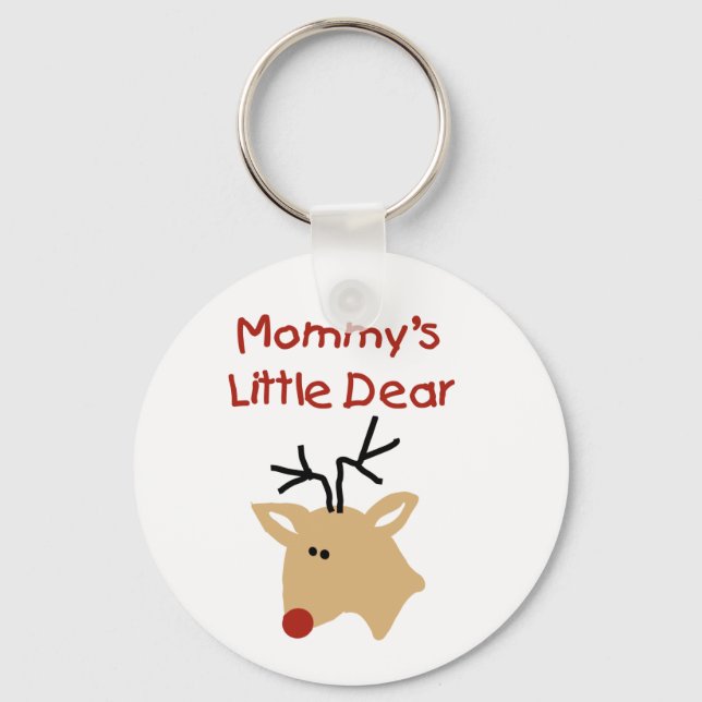 Mummy's Little Dear Tshirts and Gifts Key Ring (Front)
