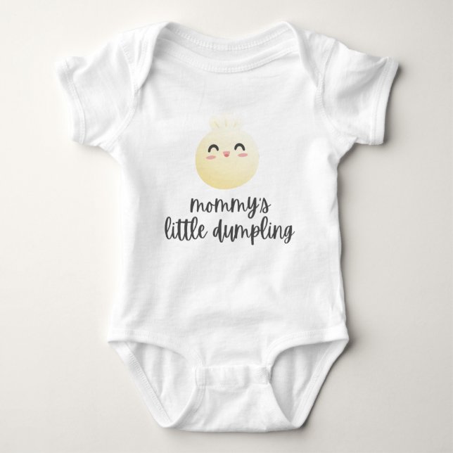Mummy's little dumpling baby bodysuit (Front)