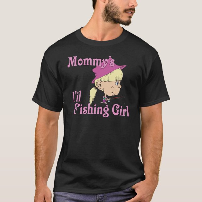 Mummy's Little Fishing Girl T-Shirt (Front)