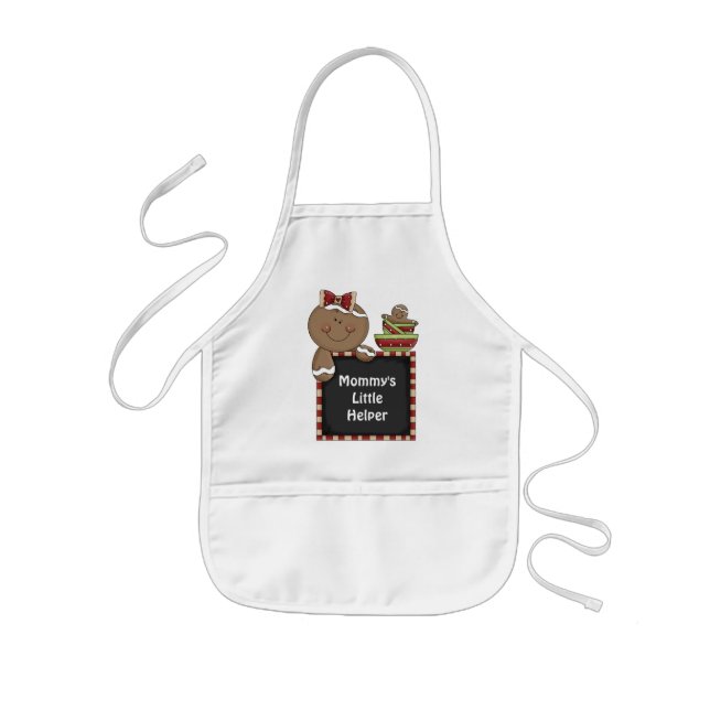 Mummy's Little Helper Gingerbread apron (Front)