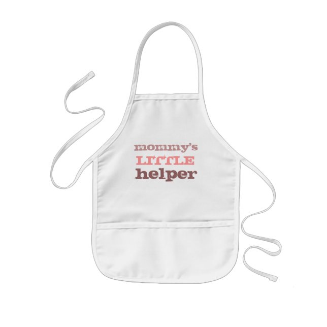 mummy's little helper kids apron girl (Front)