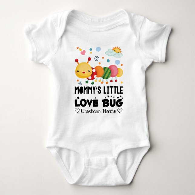 Mummy's Little Love Bug Baby Bodysuit (Front)