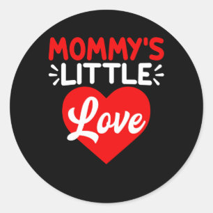 Mummy's Little Love Valentine's Day Gifts Classic Round Sticker