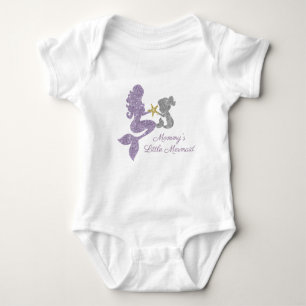 Mummy's Little Mermaid Glitter Bodysuit
