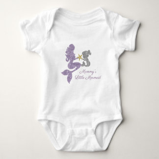 Mummy's Little Mermaid Glitter Bodysuit