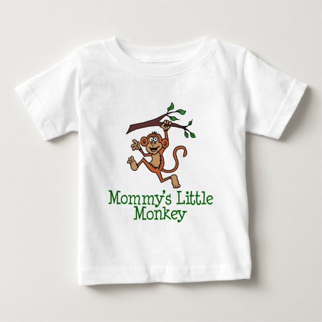 Mummy's Little Monkey Baby T-Shirt (Front)