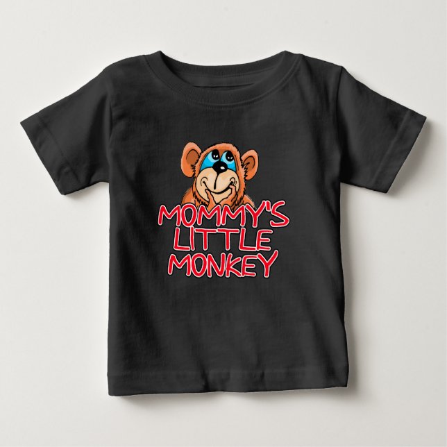 Mummy's Little Monkey Baby T-Shirt (Front)