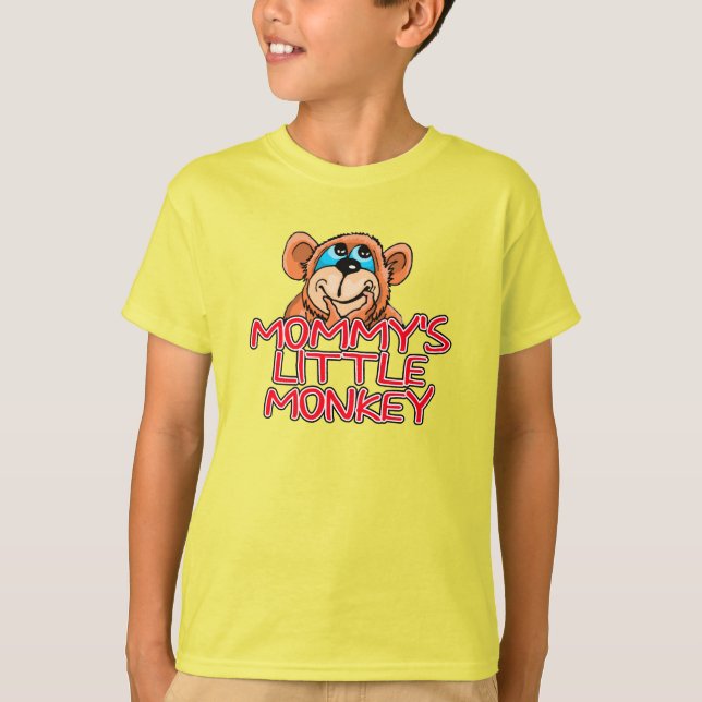 Mummy's Little Monkey T-Shirt (Front)