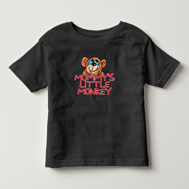 Mummy's Little Monkey Toddler T-Shirt (Front)