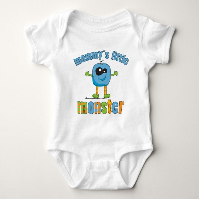 Mummy's Little Monster Baby Bodysuit (Front)