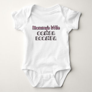 mummy's little oompa loompa pink baby bodysuit