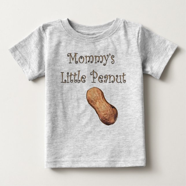 Mummy's Little Peanut Baby T-Shirt (Front)