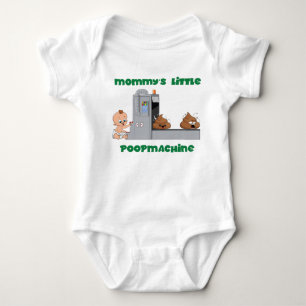Mummy's little poop machine baby body bodysuit