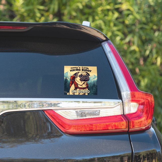 Mummy's Little Pug Hiking Buddy (Car Side)