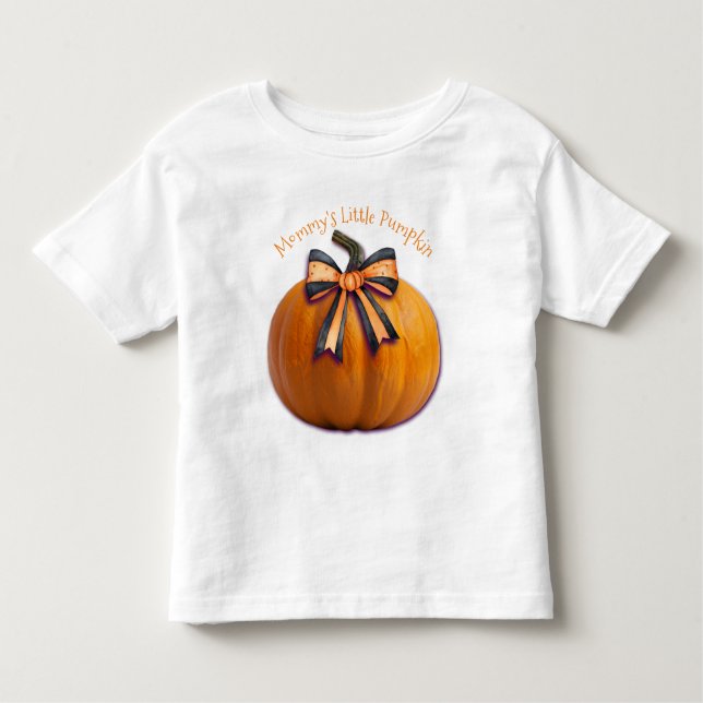 "Mummy's Little Pumpkin" Custom Toddler's T-Shirt (Front)