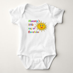 "Mummy's little ray of sunshine" baby bodysuit