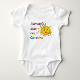 "Mummy's little ray of sunshine" baby bodysuit
