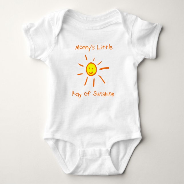 Mummy's Little Ray of Sunshine Baby Bodysuit (Front)