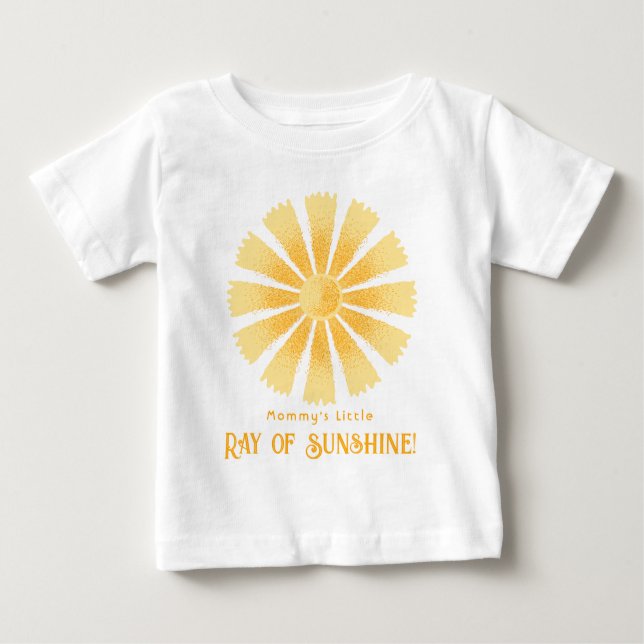  Mummy's Little Ray of Sunshine Baby T-Shirt (Front)