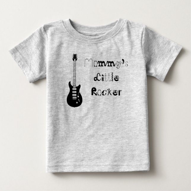 Mummy's Little Rocker Baby T-Shirt (Front)