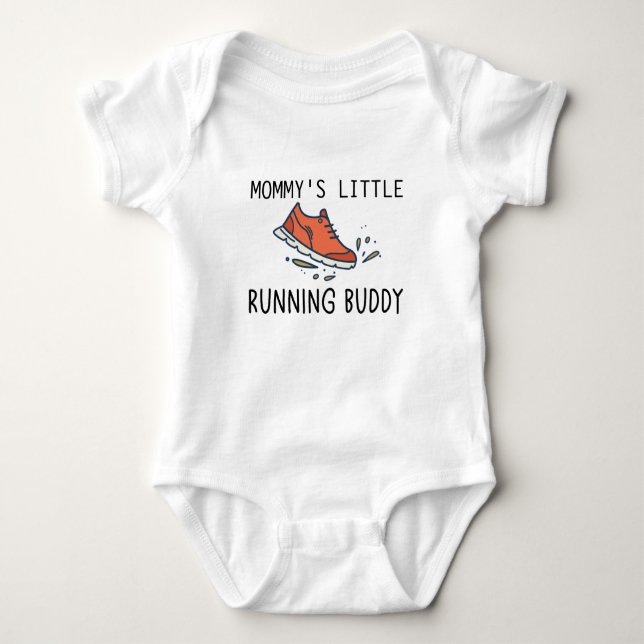 Mummy's Little Running Buddy | Running Baby Bodysuit (Front)
