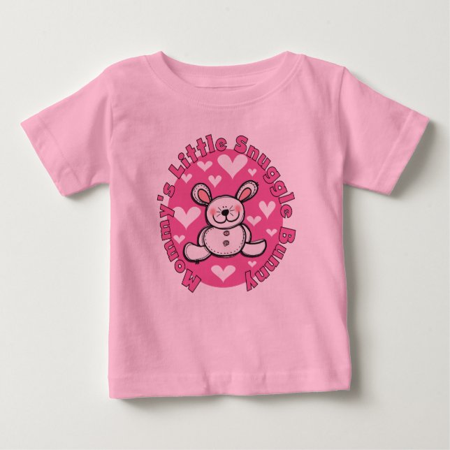 Mummy's Little Snuggle Bunny Baby T-Shirt (Front)