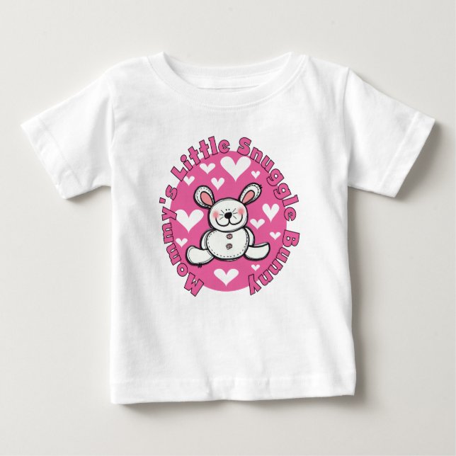 Mummy's Little Snuggle Bunny Baby T-Shirt (Front)