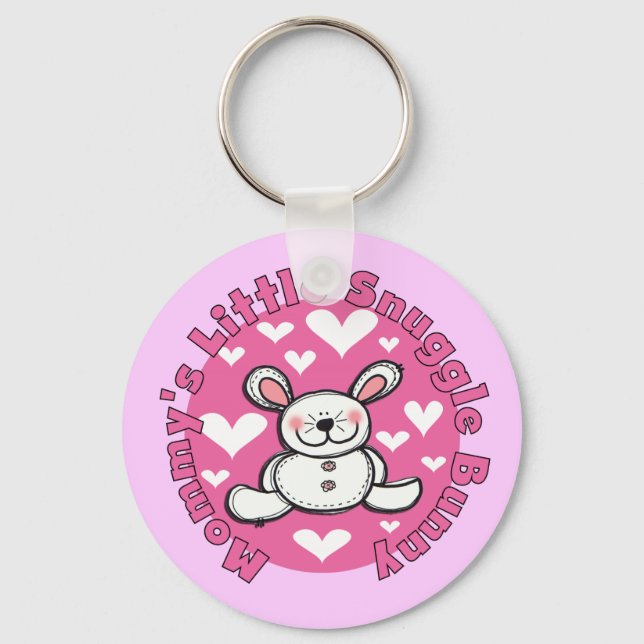 Mummy's Little Snuggle Bunny Key Ring (Front)