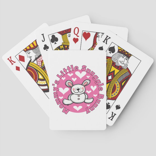Mummy's Little Snuggle Bunny Playing Cards (Back)