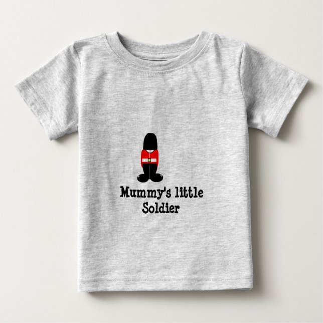, Mummy's little Soldier Baby T-Shirt (Front)