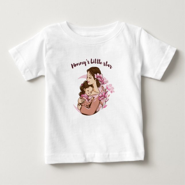 Mummy's Little Star  Baby T-Shirt (Front)