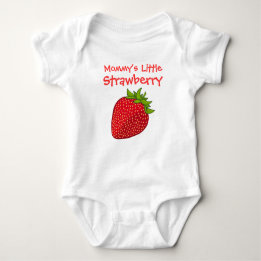 Mummy's Little Strawberry Baby Bodysuit