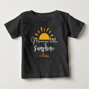 Mummy's Little Sunshine Custom Funny Gift Newborn Baby T-Shirt
