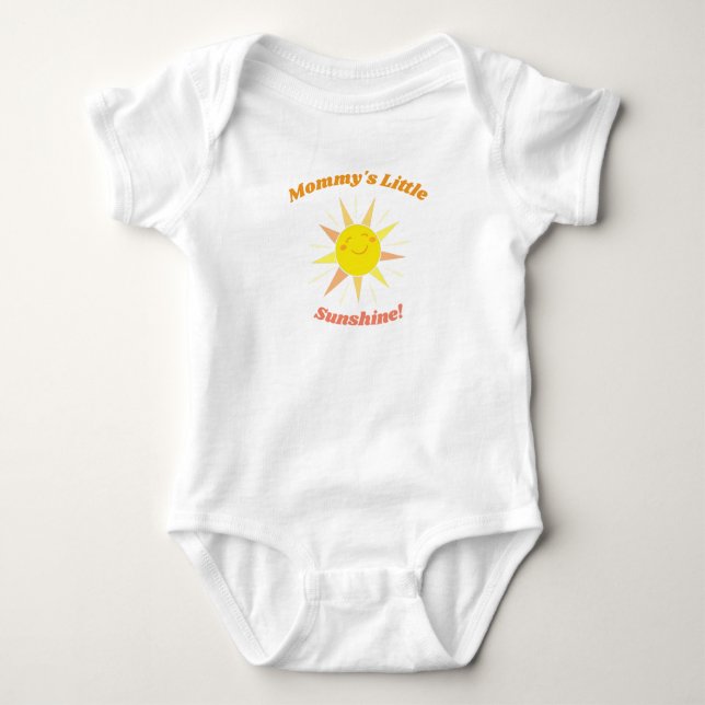 Mummy's Little Sunshine New Baby Gift Baby Bodysuit (Front)