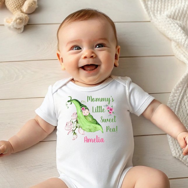 Mummy's Little Sweet Pea Baby T-Shirt or Creeper (Mommy's Little Sweet Pea Baby T-Shirt or Creeper)