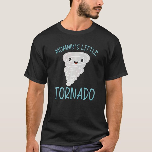 Mummy's Little Tornado Future Meteorologist Meteor T-Shirt (Front)